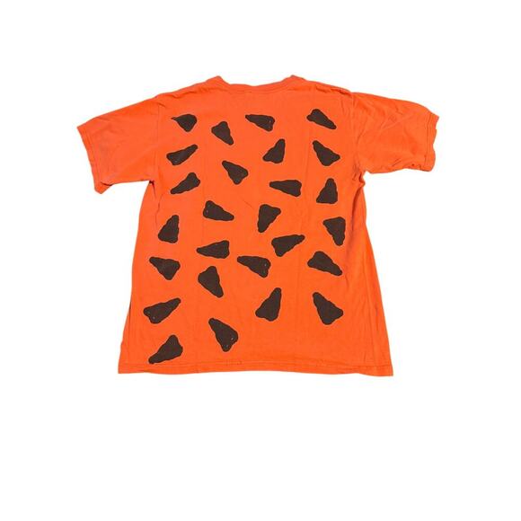 Anvil 90s Size Medium The Flintstones Fred Flintstones Tuxedo T-Shirt Orange - Picture 2 of 7